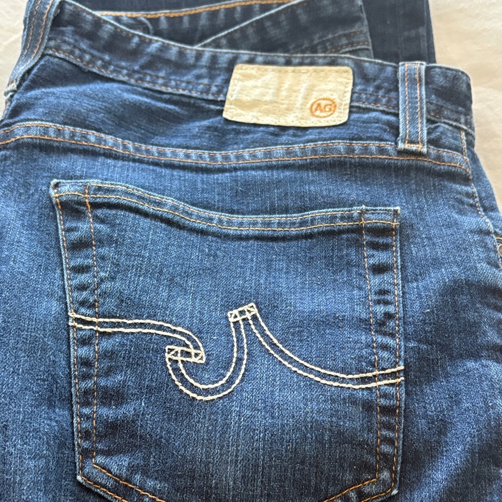 Ag Adriano Goldschmied Men's Straight Jeans - Dark Blue